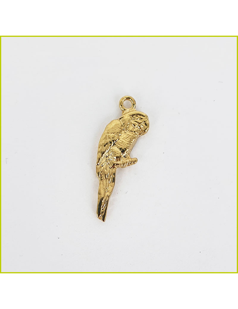 Breloque Perroquet doré