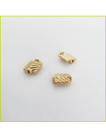 Perle Rectangle Etni doré