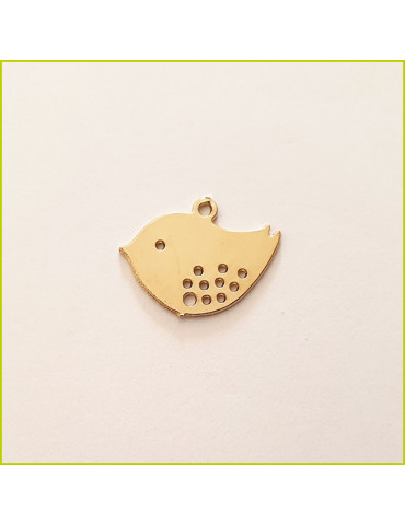 Breloque Moineau doré