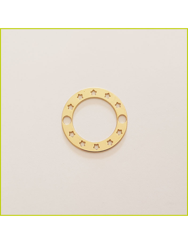 Connecteur Anneau Étoiles doré