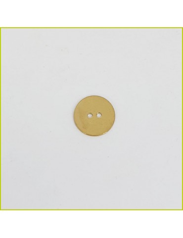 Breloque Disque Bouton doré