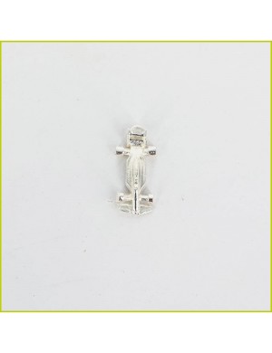 Breloque Voiture Course argent