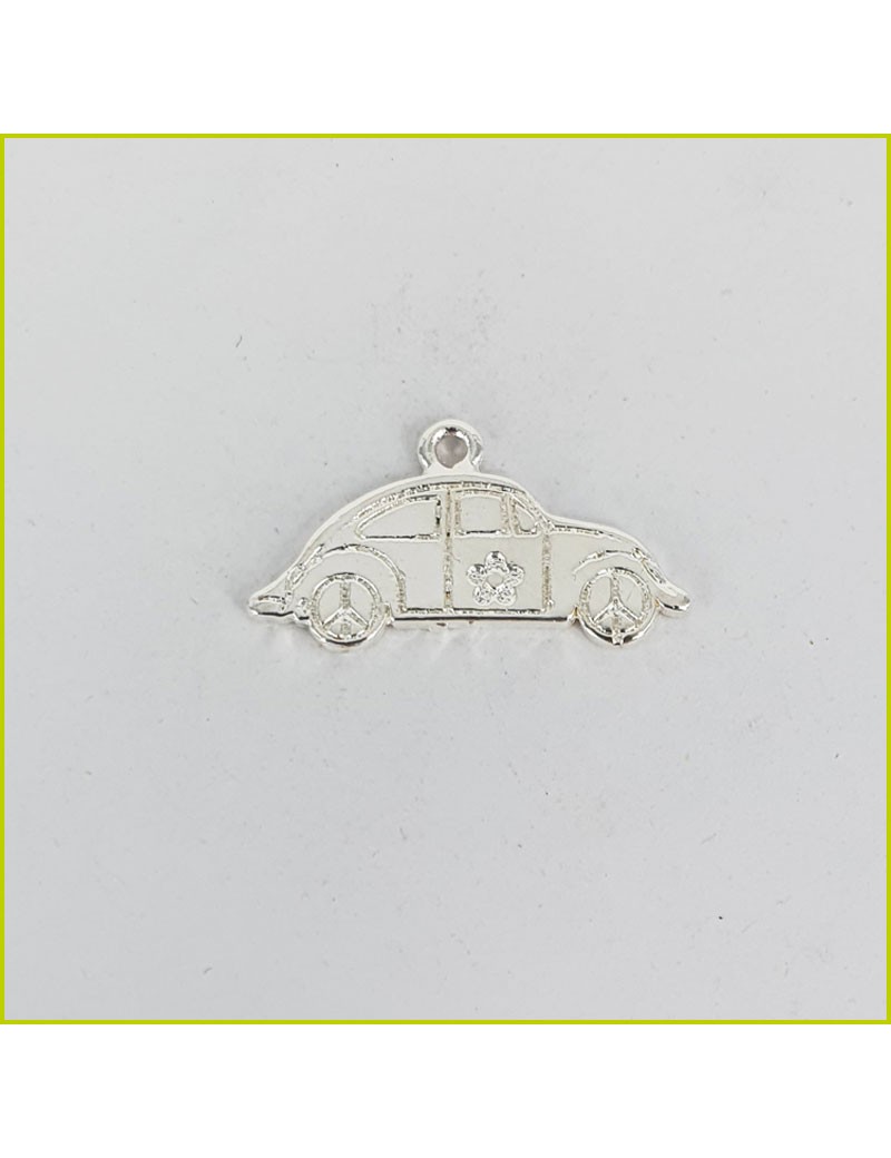 Breloque Voiture Coccinelle argent