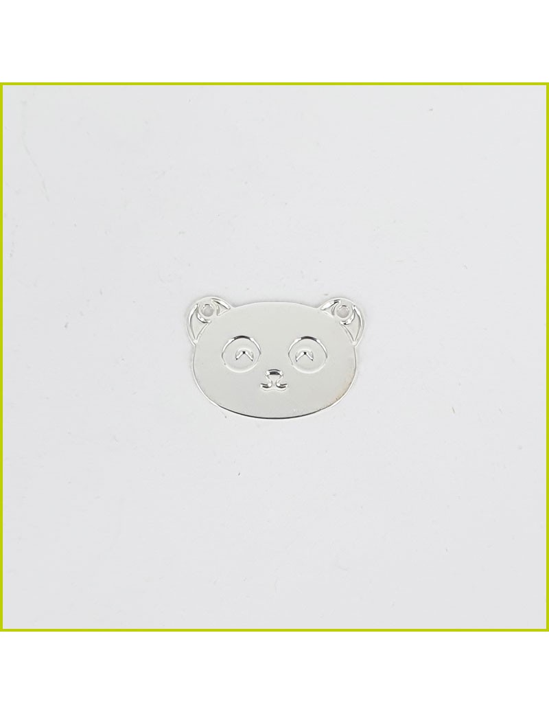 Breloque Panda argenté