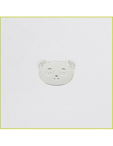 Breloque Panda argenté