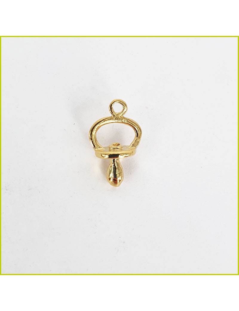 Breloque Tétine BB doré