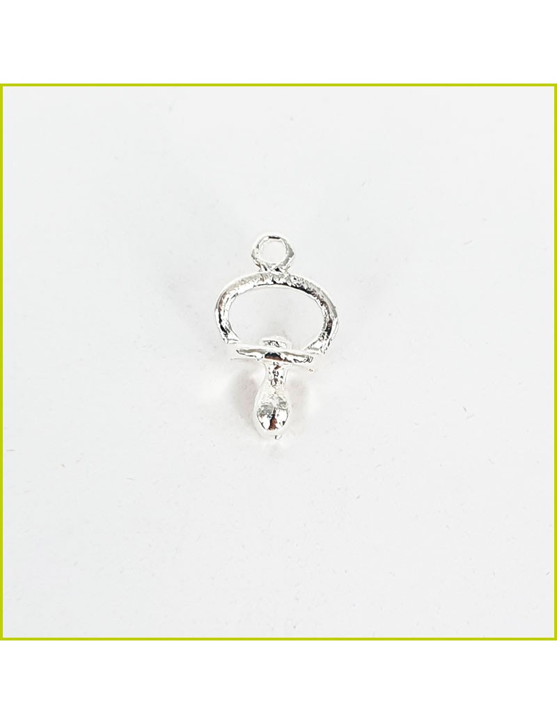 Breloque Tétine BB argenté