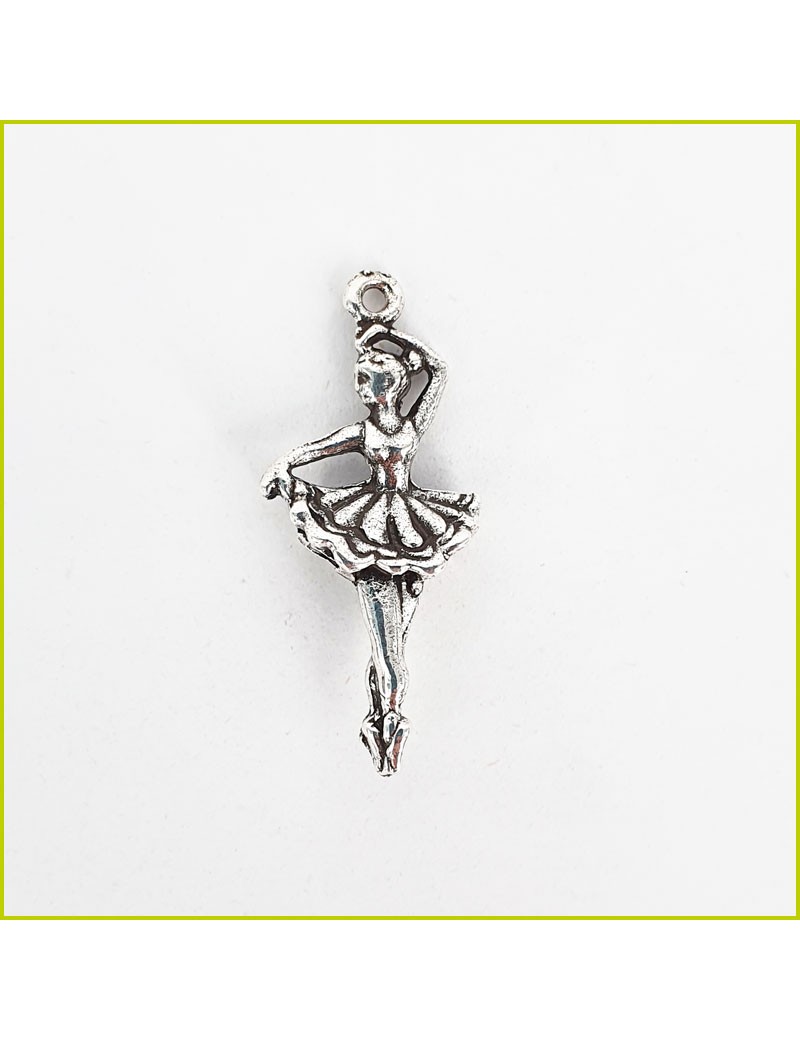 Pendentif Danseuse argenté