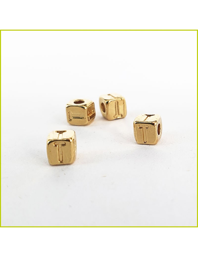 Perle Cube T doré