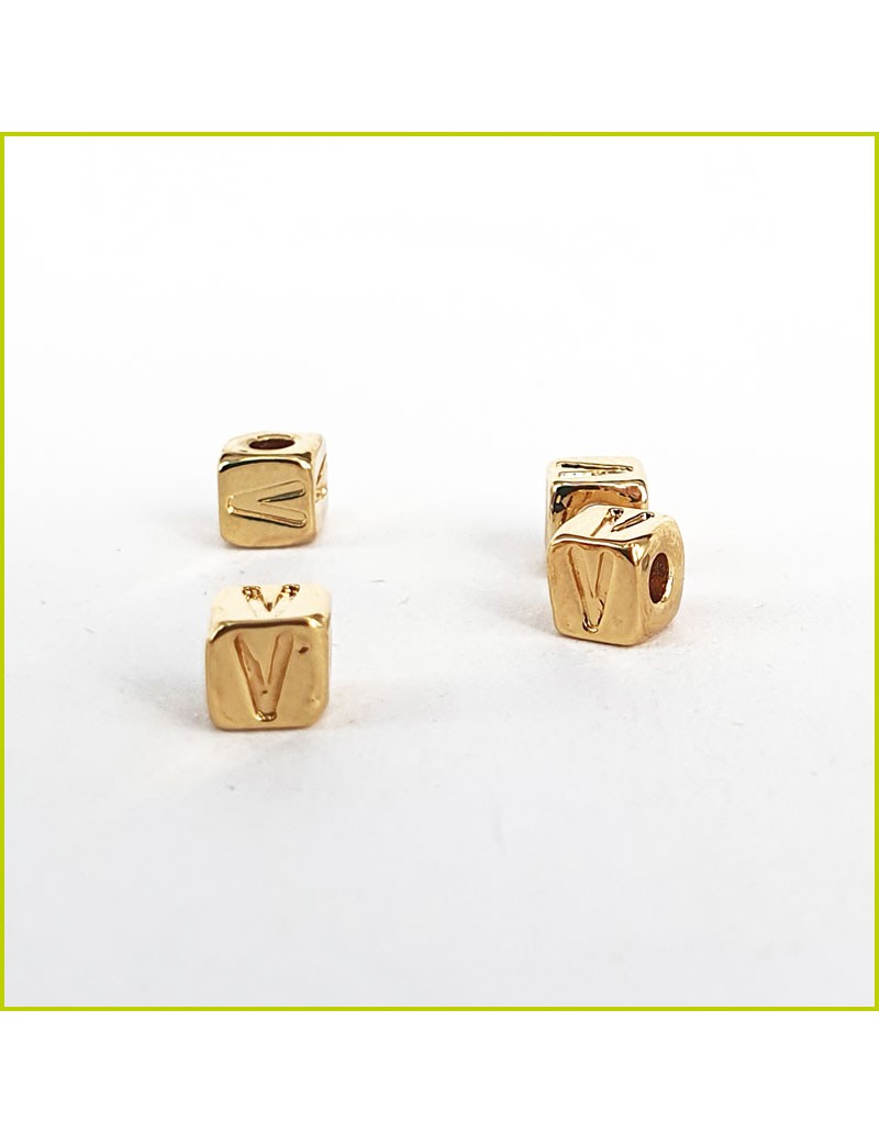 Perle Cube V doré