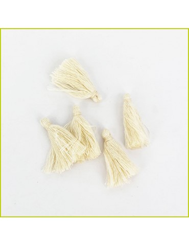 Breloque Pompon écru