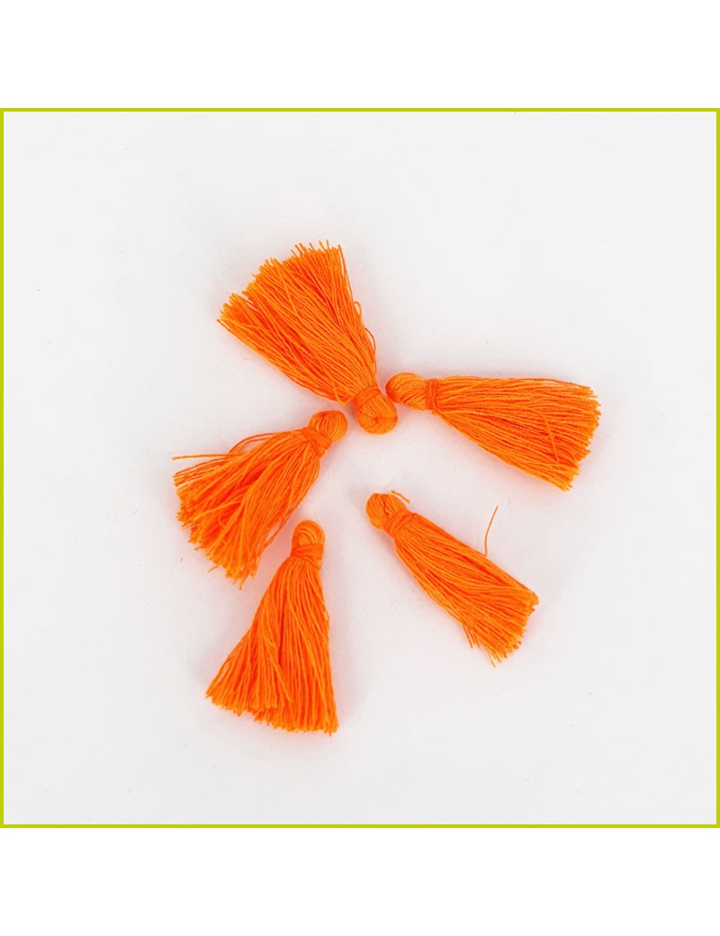 Breloque Pompon mandarine