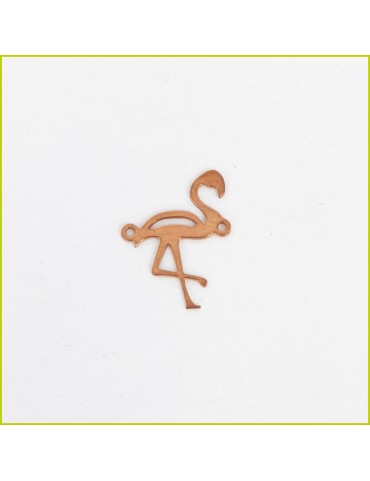 Connecteur Flamand rose doré-rose