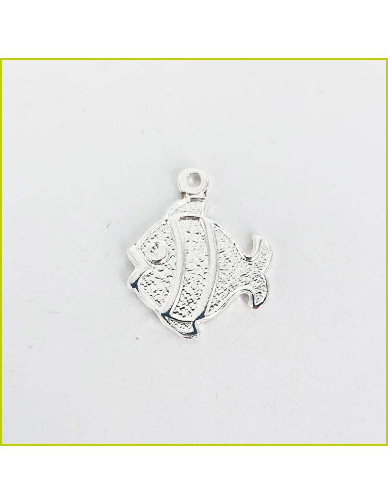 Breloque Poisson Clown argenté