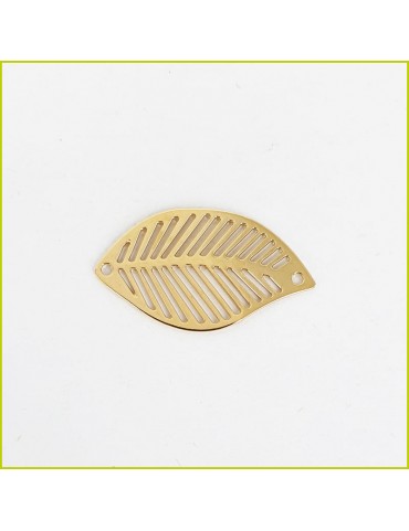 connecteur feuille doré