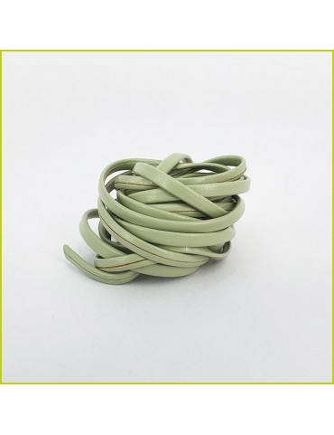 Cuir souple vert amande