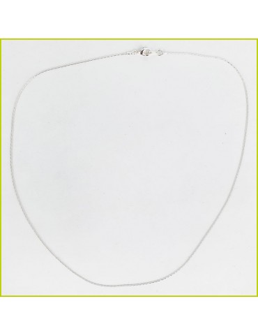 Chaine montée 36,5 cm, maille Cardano argenté