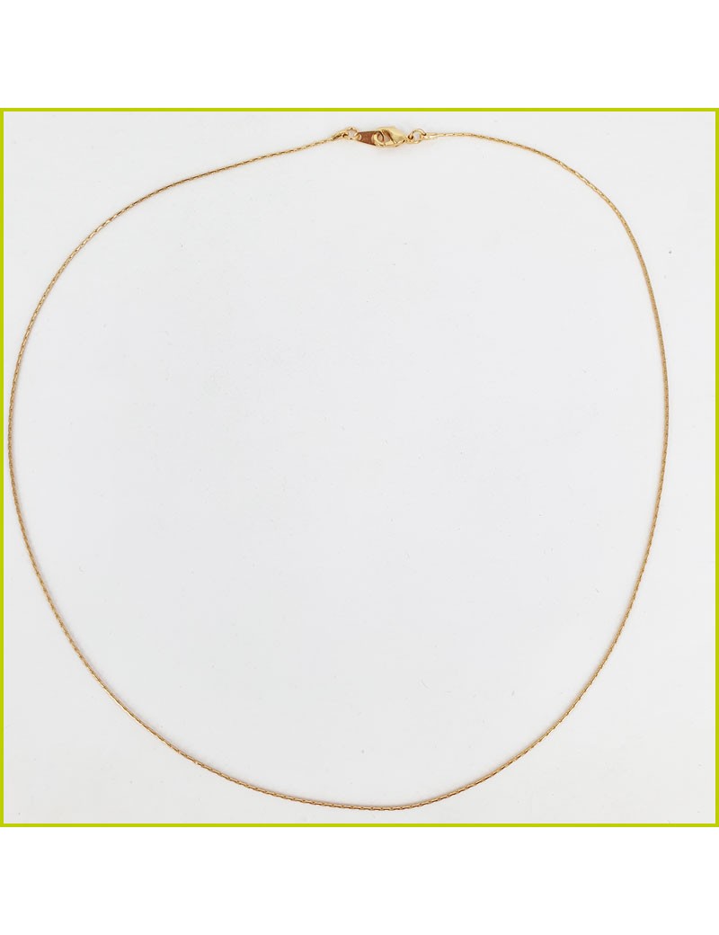 Chaine montée maille Cardano dorée