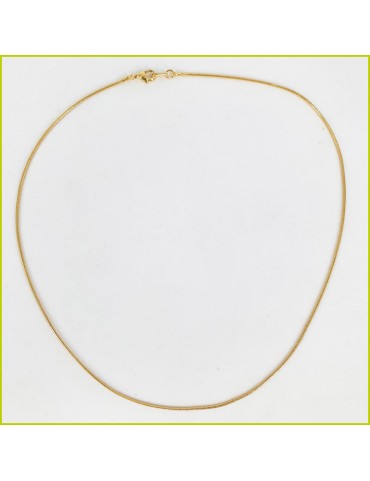 Chaine maille serpent dorée