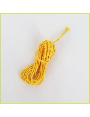 Cordon en coton couleur jaune tournesol