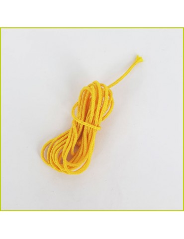 Cordon en coton couleur jaune tournesol