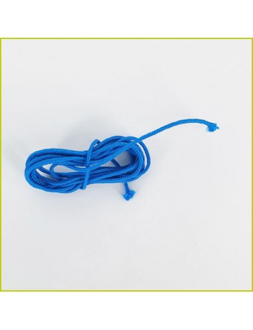 Cordon en coton couleur bleu azur