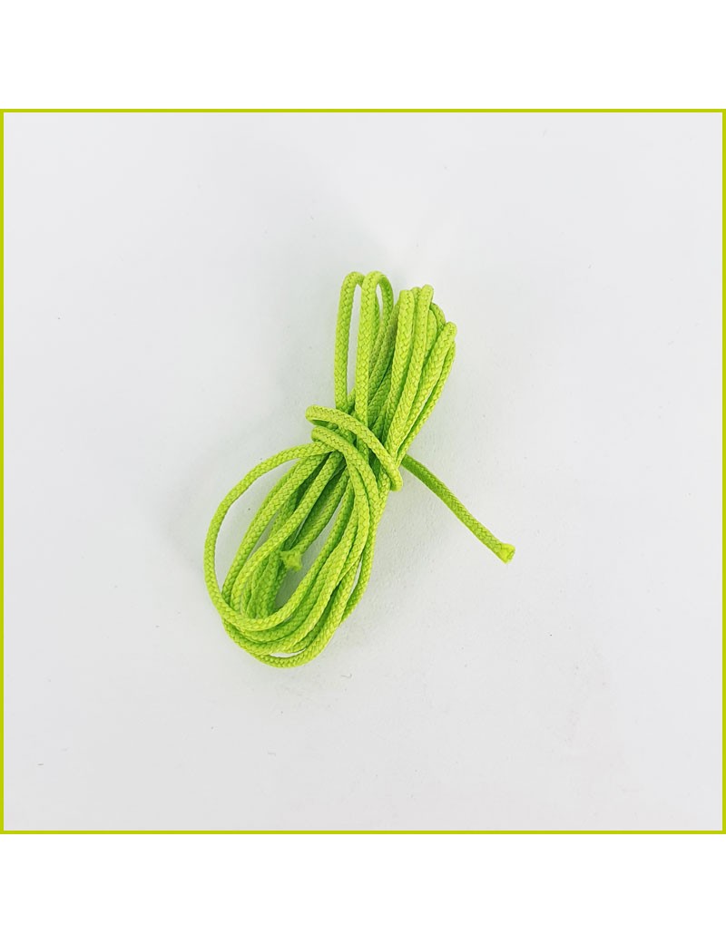 Cordon en coton couleur vert pomme