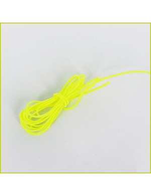 Cordon en coton couleur jaune fluo